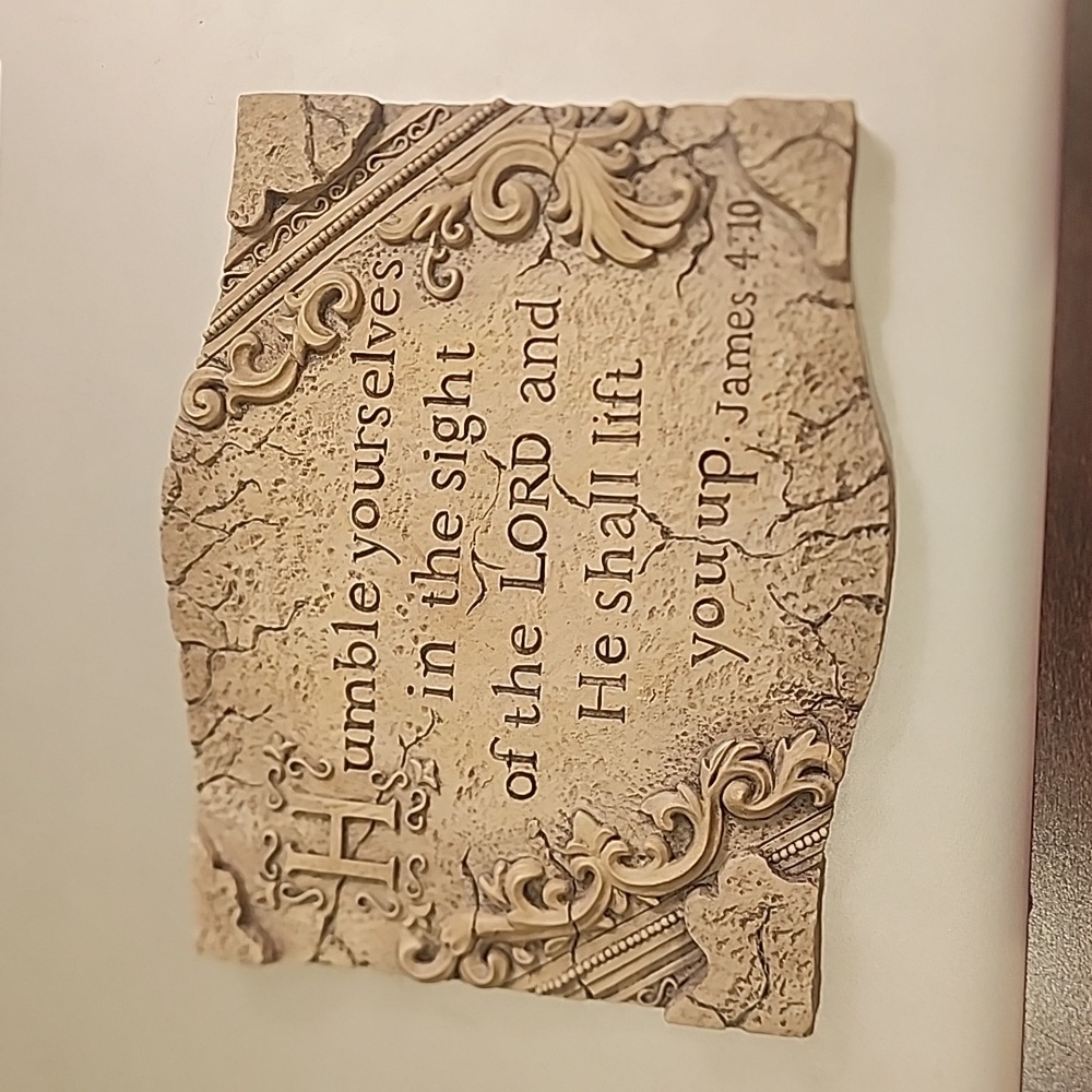 Inspirational quote plaque